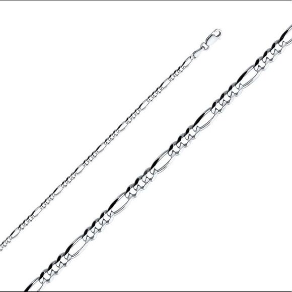 14k real gold figaro necklace 20” long perfect gift - Picture 1 of 1